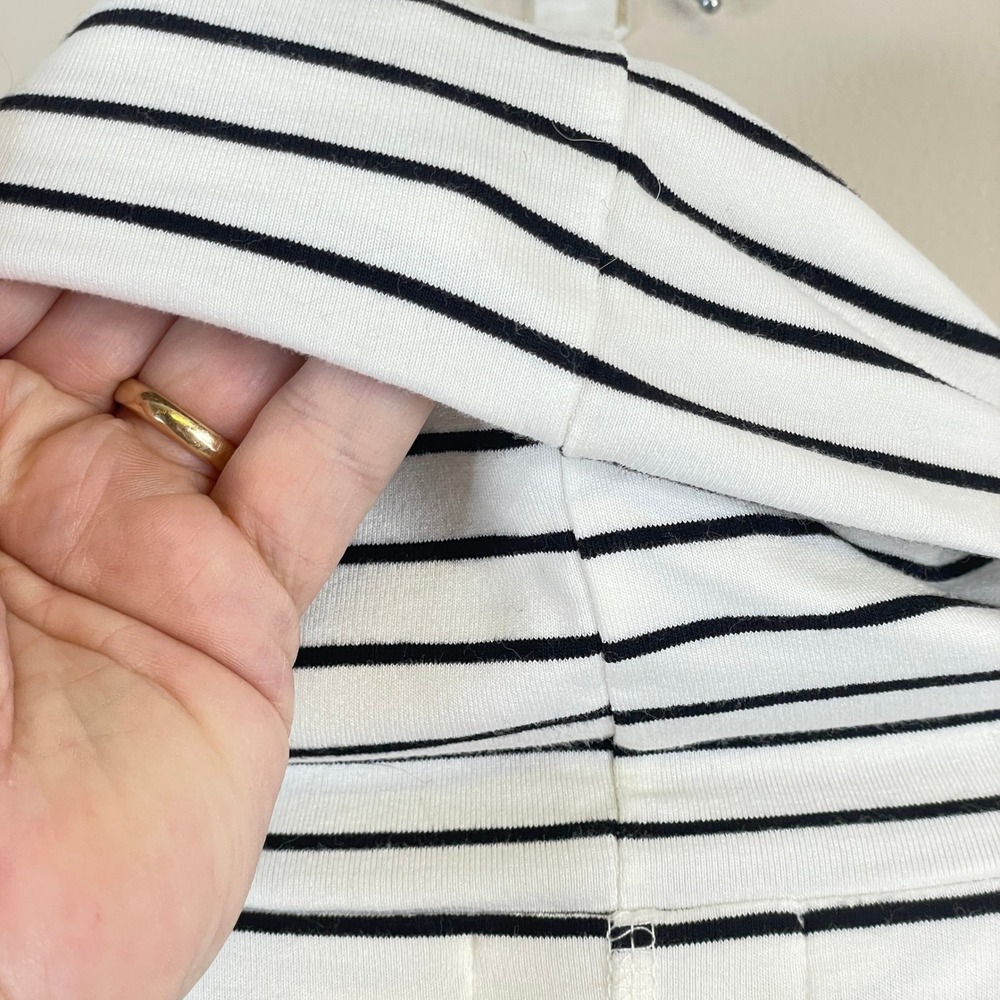 Liz Claiborne Striped Tunic Top Women XLarge Neutral Capsule Comfy Travel Lounge - Picture 12 of 12